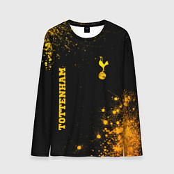 Лонгслив мужской Tottenham - gold gradient вертикально, цвет: 3D-принт