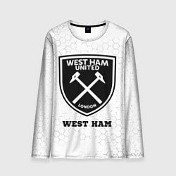 Мужской лонгслив West Ham sport на светлом фоне
