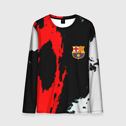 Лонгслив мужской Barcelona fc краски спорт, цвет: 3D-принт