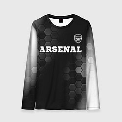 Мужской лонгслив Arsenal sport на темном фоне посередине