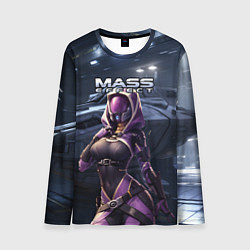 Лонгслив мужской Mass Effect ТалиЗора и космический корабль, цвет: 3D-принт