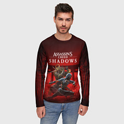 Лонгслив мужской Персонажи Assassins creed shadows, цвет: 3D-принт — фото 2