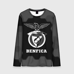 Мужской лонгслив Benfica sport на темном фоне