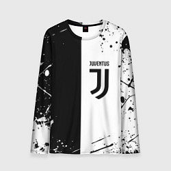 Мужской лонгслив Juventus краски текстура спорт