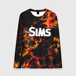 Мужской лонгслив The Sims red lava