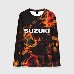 Мужской лонгслив Suzuki red lava