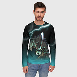 Лонгслив мужской Кайдзю, цвет: 3D-принт — фото 2