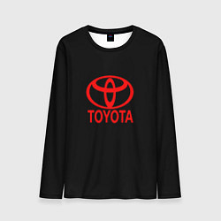 Мужской лонгслив Toyota red logo