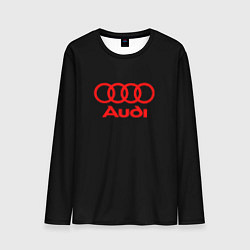Лонгслив мужской Audi red logo, цвет: 3D-принт