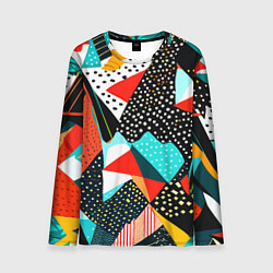 Мужской лонгслив Abstract patchwork - ai art