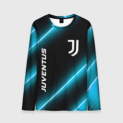 Лонгслив мужской Juventus неоновые лампы, цвет: 3D-принт