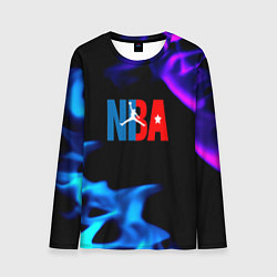 Мужской лонгслив NBA neon flame