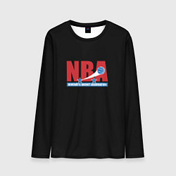Лонгслив мужской NBA sport basketball, цвет: 3D-принт