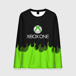 Мужской лонгслив Xbox green fire