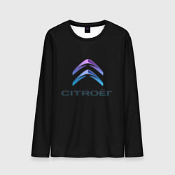 Мужской лонгслив Citroen logo neon