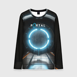 Лонгслив мужской Portal logo game, цвет: 3D-принт