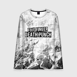 Мужской лонгслив Five Finger Death Punch white graphite
