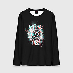 Лонгслив мужской Blink-182 glitch, цвет: 3D-принт