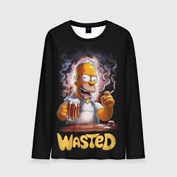 Лонгслив мужской Homer - wasted, цвет: 3D-принт