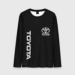 Лонгслив мужской Toyota logo white steel, цвет: 3D-принт