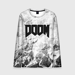 Мужской лонгслив Doom white graphite