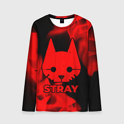 Лонгслив мужской Stray - red gradient, цвет: 3D-принт