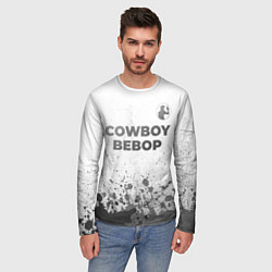 Лонгслив мужской Cowboy Bebop - white gradient посередине, цвет: 3D-принт — фото 2