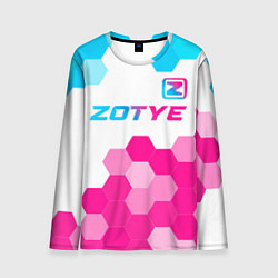 Лонгслив мужской Zotye neon gradient style посередине, цвет: 3D-принт