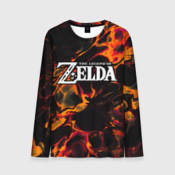 Лонгслив мужской Zelda red lava, цвет: 3D-принт