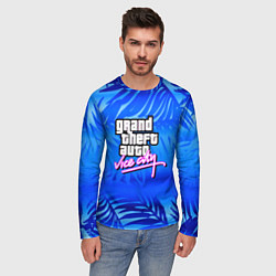 Лонгслив мужской GTA vice city тропики, цвет: 3D-принт — фото 2