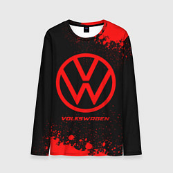 Мужской лонгслив Volkswagen - red gradient