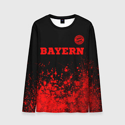 Мужской лонгслив Bayern - red gradient посередине