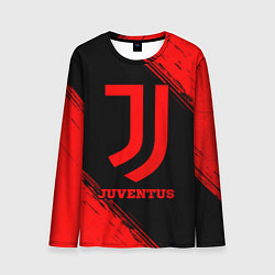 Лонгслив мужской Juventus - red gradient, цвет: 3D-принт