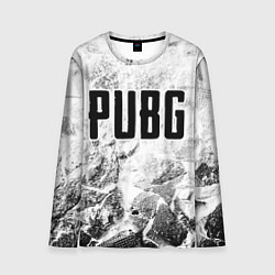 Мужской лонгслив PUBG white graphite