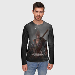 Лонгслив мужской Король обезьян Black Myth Wukong, цвет: 3D-принт — фото 2