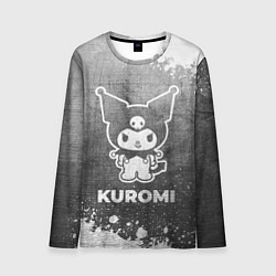 Лонгслив мужской Kuromi - grey gradient, цвет: 3D-принт