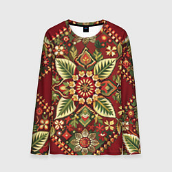 Лонгслив мужской Стиль советского ковра узоры и орнамент, цвет: 3D-принт