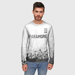 Лонгслив мужской Paramore - white gradient посередине, цвет: 3D-принт — фото 2