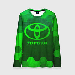 Мужской лонгслив Toyota - green gradient