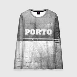 Лонгслив мужской Porto - grey gradient посередине, цвет: 3D-принт