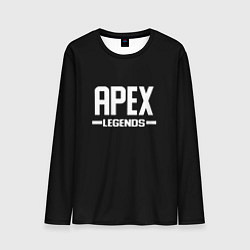 Лонгслив мужской Apex legends logo white, цвет: 3D-принт