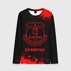 Лонгслив мужской Everton - red gradient, цвет: 3D-принт