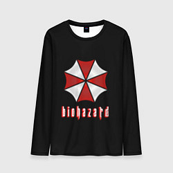 Лонгслив мужской Biohazard logo, цвет: 3D-принт