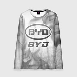 Лонгслив мужской BYD - white gradient, цвет: 3D-принт