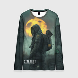 Лонгслив мужской Stalker город в тумане, цвет: 3D-принт