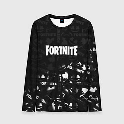 Лонгслив мужской Fortnite pattern black, цвет: 3D-принт