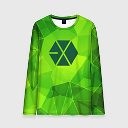 Лонгслив мужской Exo green poly, цвет: 3D-принт