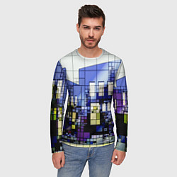 Лонгслив мужской Городской пейзаж, цвет: 3D-принт — фото 2