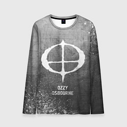 Мужской лонгслив Ozzy Osbourne - grey gradient