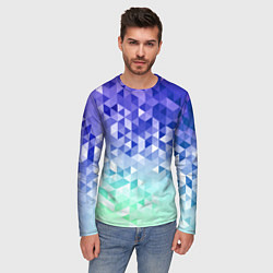 Лонгслив мужской Градиентная геометрия, цвет: 3D-принт — фото 2